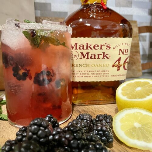 Blackberry Bourbon Lemonade Cocktail