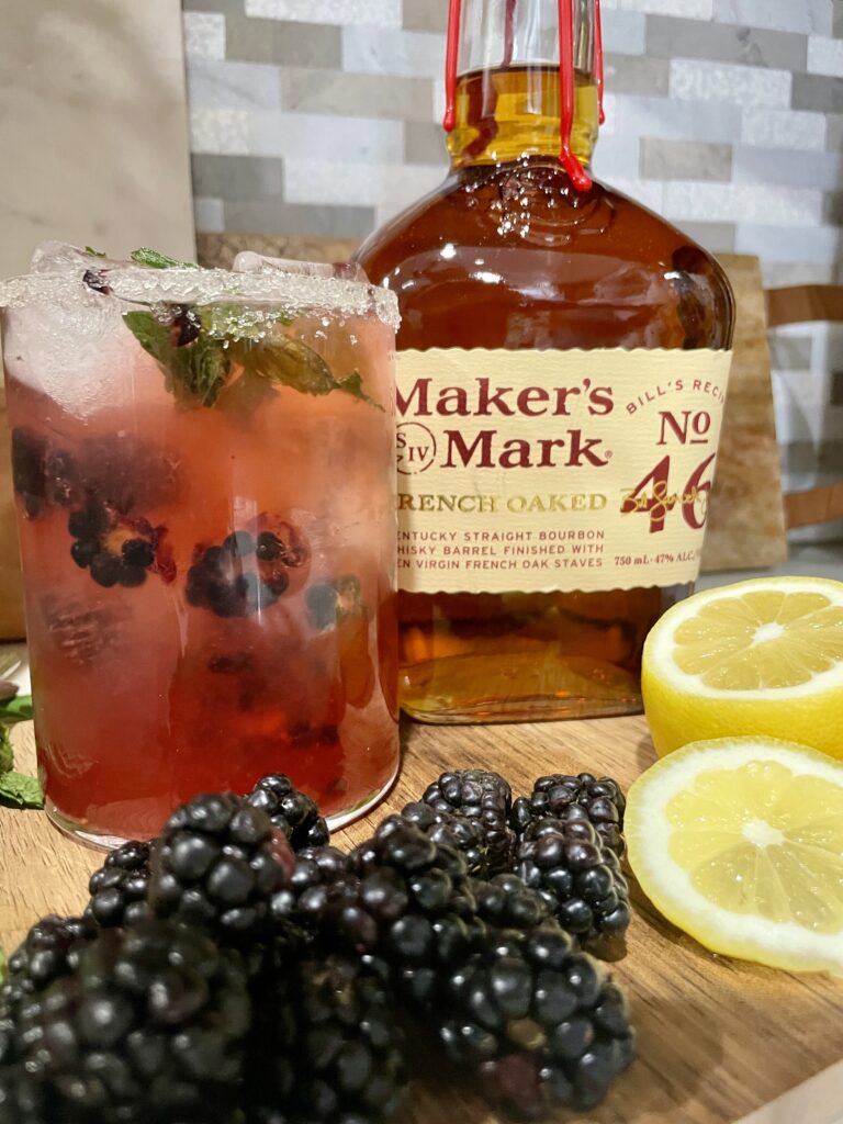 Blackberry Bourbon Lemonade Cocktail